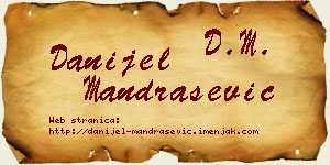 Danijel Mandrašević vizit kartica
